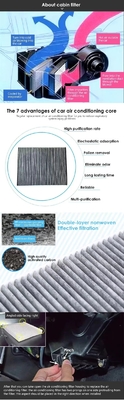 Gepersonaliseerd MITSUBISHI Mirage cabinefilter voor OE 7850a002 airconditioning systemen